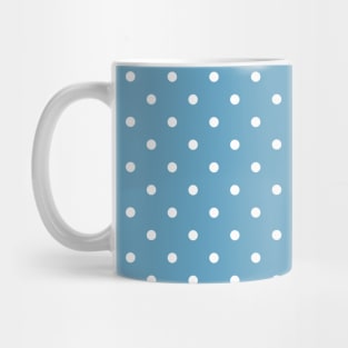 Blue White Dots Back To School Pattern Mug